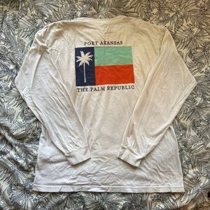 Port Aransas Texas Comfort Colors Pocket Long Sleeve Tee